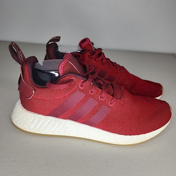 adidas NMD R2 Collegiate Athletic Shoes Sneakers Burgundy 2018 Men's Size 10 - Picture 3 of 9